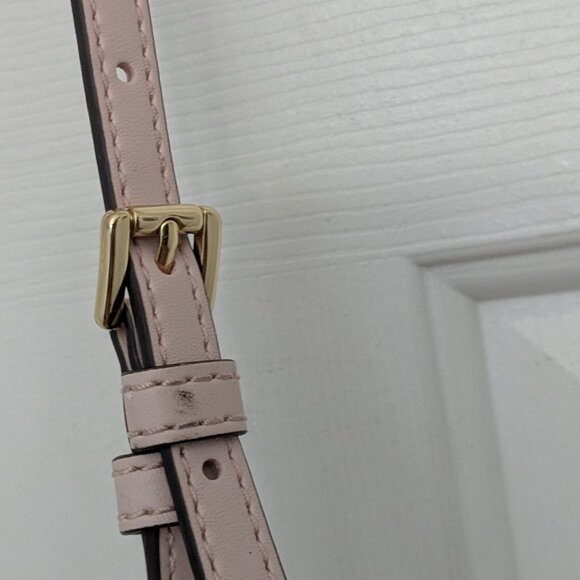 MICHAEL KORS Women's Mercer Small Logo Bucket Bag POWDER BLUSH  PINK . - Picture 10 of 14